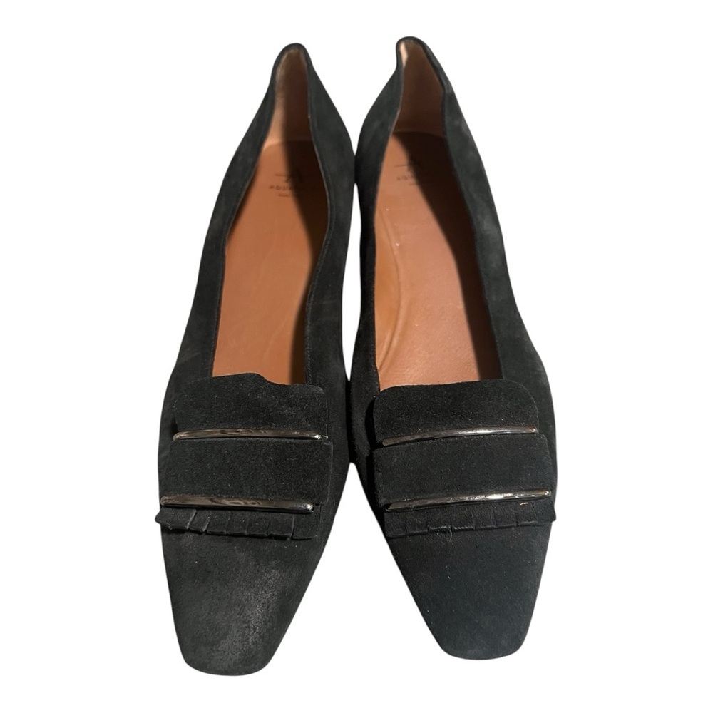 Aquatalia Black Suede Loafers